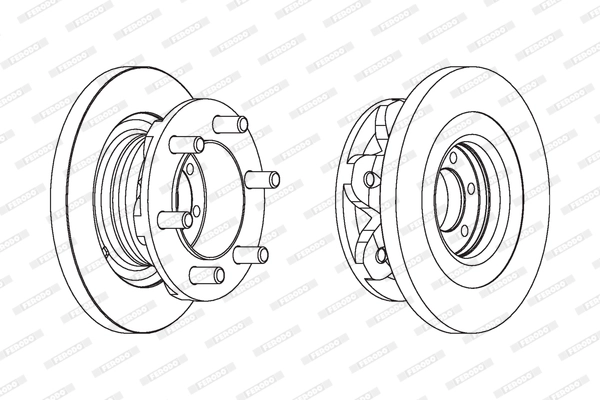 Тормозной диск premier FERODO FCR139A