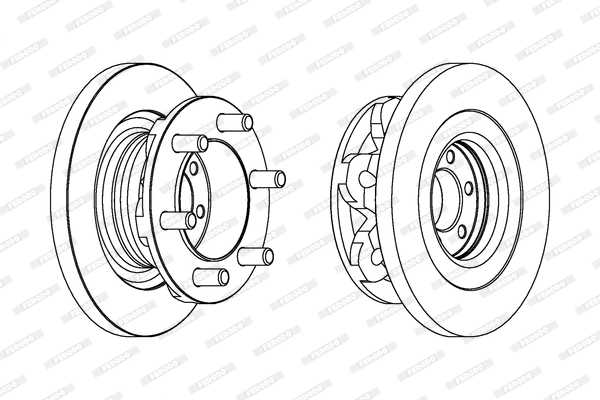 Тормозной диск premier FERODO FCR313A