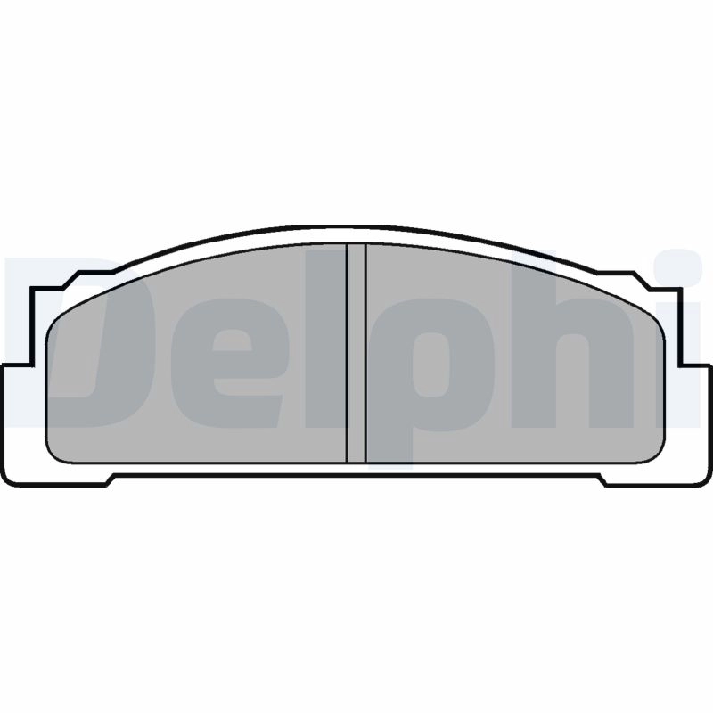 Комплект тормозных колодок дисковый тормоз DELPHI LP30