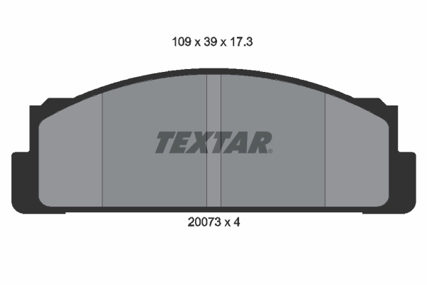 Комплект тормозных колодок дисковый тормоз TEXTAR 2007304