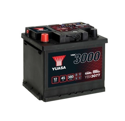 Стартерная аккумуляторная батарея ybx3000 smf batteries YUASA YBX3077
