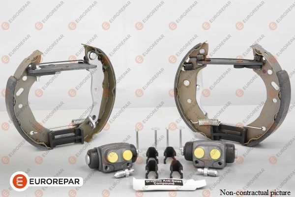 Комплект тормозов барабанный тормозной механизм EUROREPAR E170267