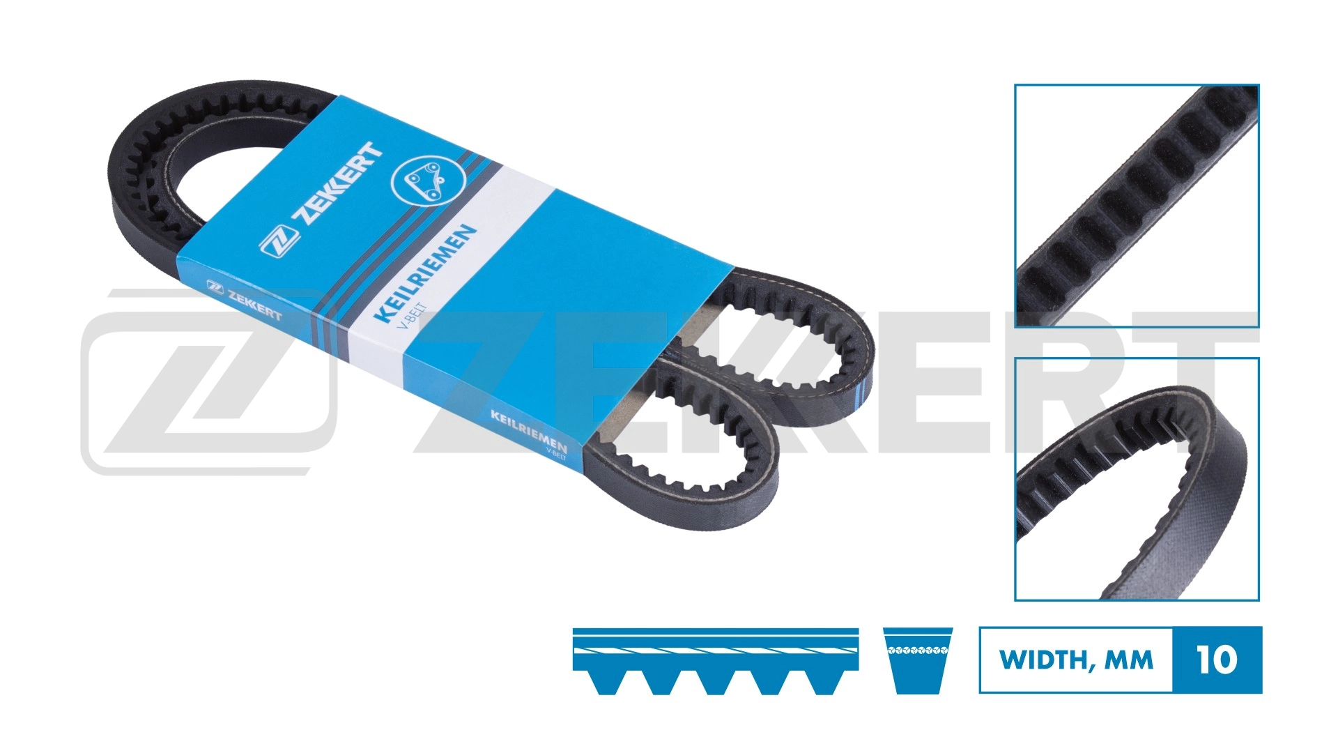 Клиновой ремень ZEKKERT KR-10X975