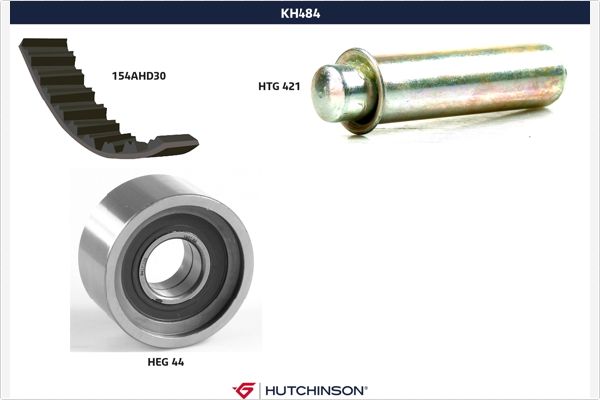 Комплект ремня грм HUTCHINSON KH 484