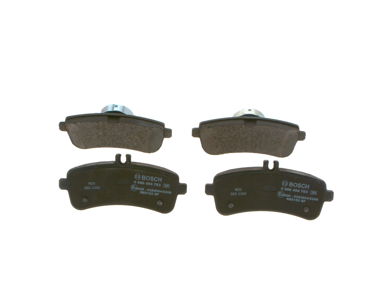 Комплект тормозных колодок дисковый тормоз BOSCH 0 986 494 763