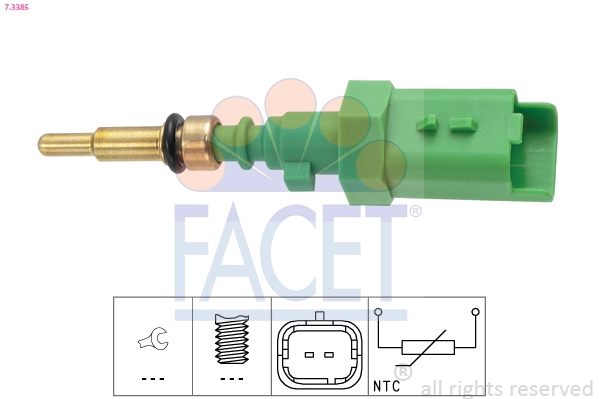 Датчик температура охлаждающей жидкости made in italy - oe equivalent FACET 7.3385