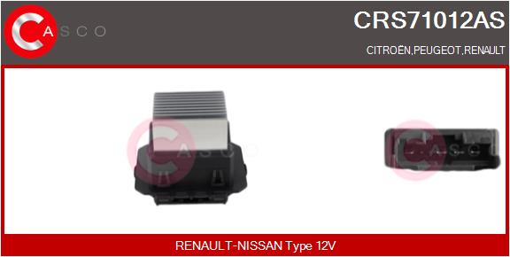 Сопротивление вентилятор салона brand new hq CASCO CRS71012AS