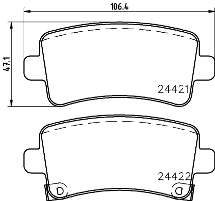 Комплект тормозных колодок дисковый тормоз HELLA/BEHR/PAGID 8DB 355 012-991
