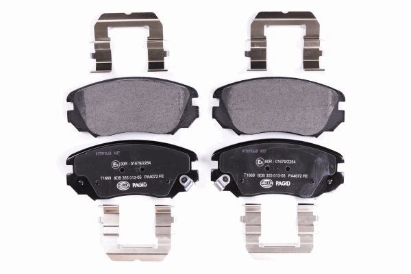 Комплект тормозных колодок дисковый тормоз HELLA/BEHR/PAGID 8DB 355 013-051