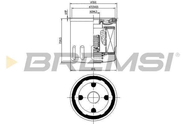 Масляный фильтр BREMSI FL0031