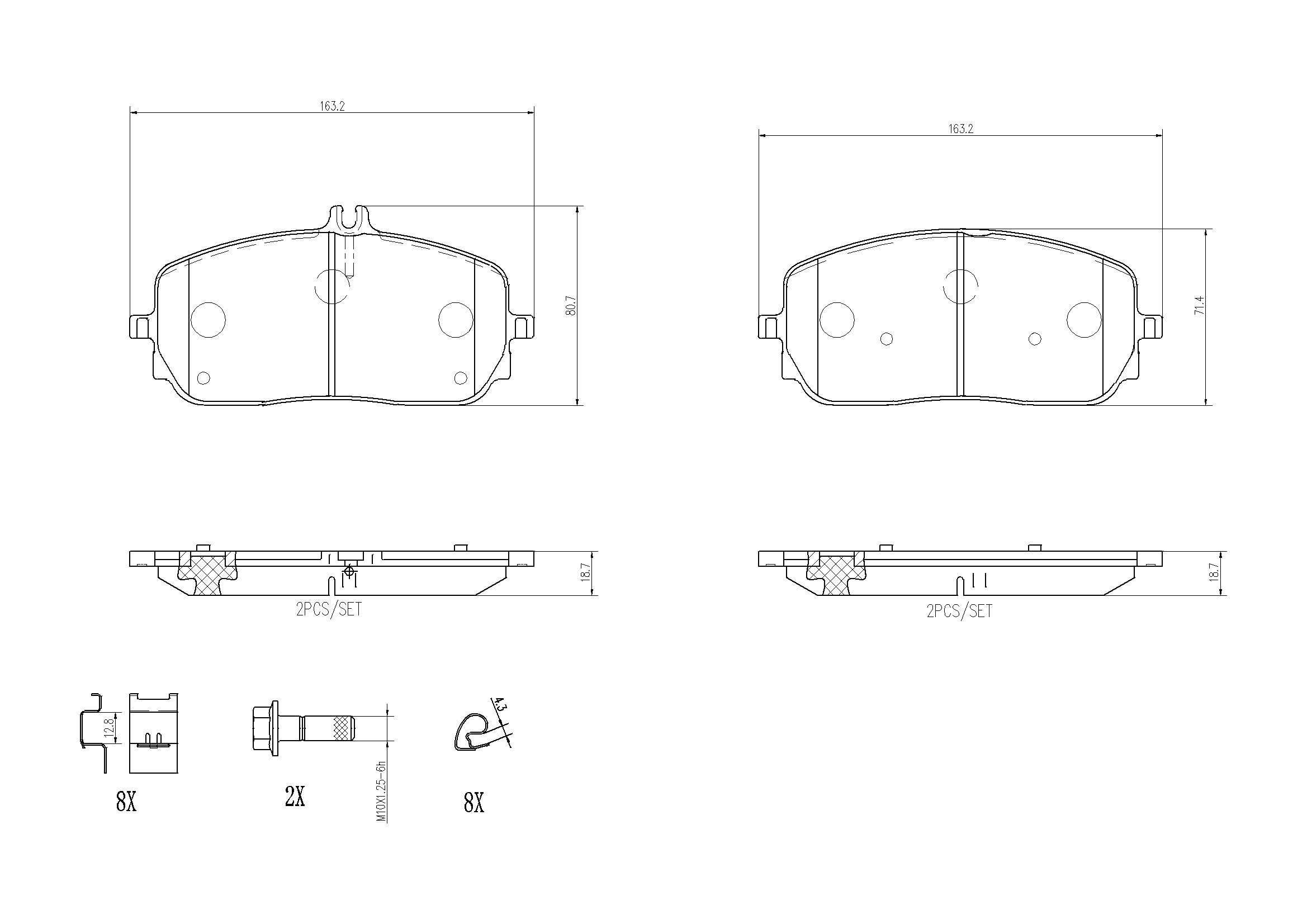 Комплект тормозных колодок дисковый тормоз prime line - ceramic BREMBO P50152N