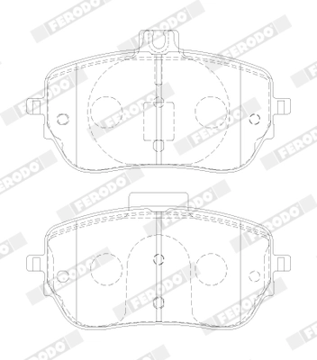 Комплект тормозных колодок дисковый тормоз premier eco friction FERODO FDB5180