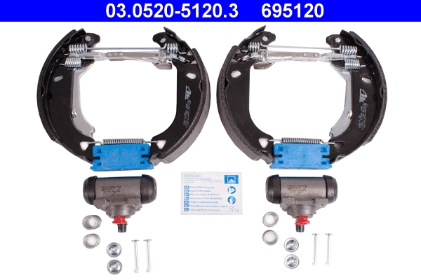 Комплект тормозных колодок original ate topkit ATE 03.0520-5120.3