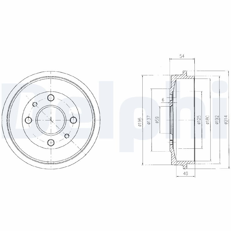 Тормозной барабан DELPHI BF200