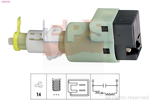 Выключатель фонаря сигнала торможения made in italy - oe equivalent EPS 1.810.107