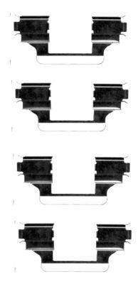 Комплектующие колодки дискового тормоза MINTEX MBA1656