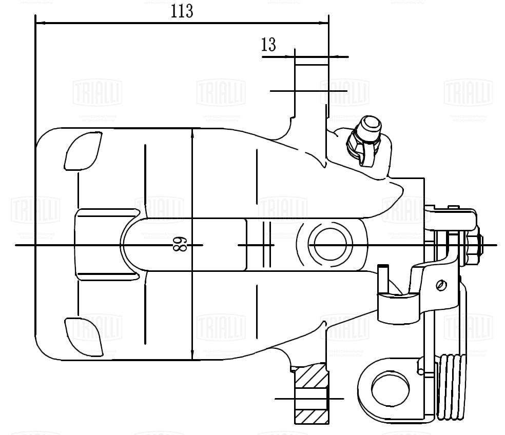 Тормозной суппорт TRIALLI CF 550119