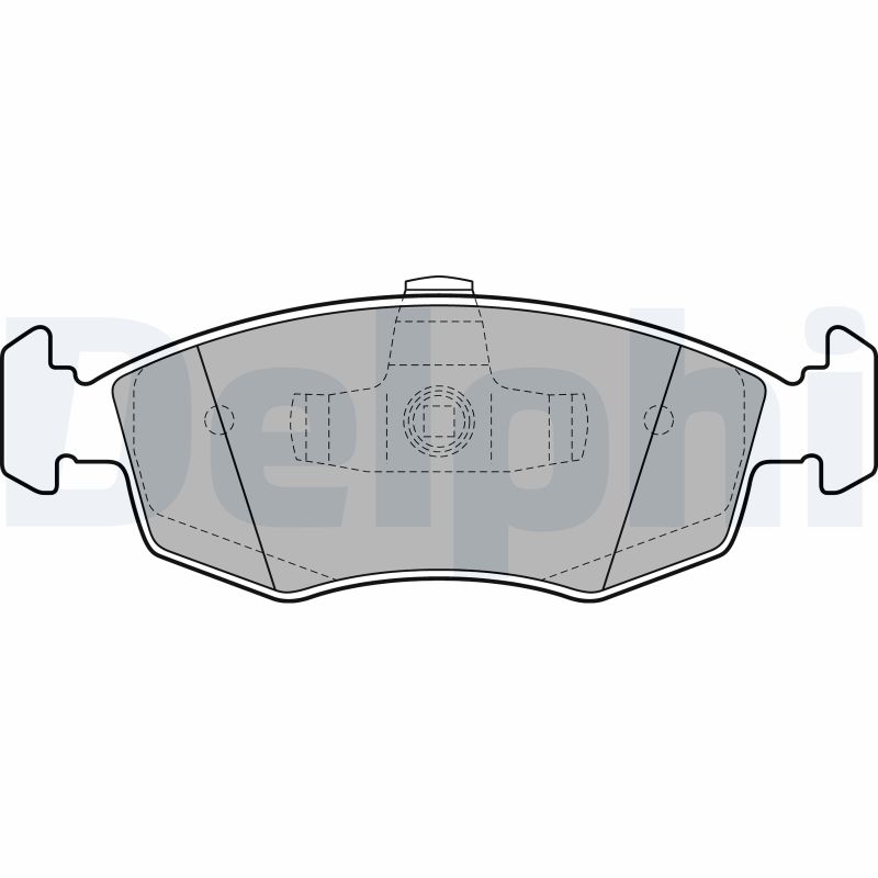 Комплект тормозных колодок дисковый тормоз DELPHI LP2274