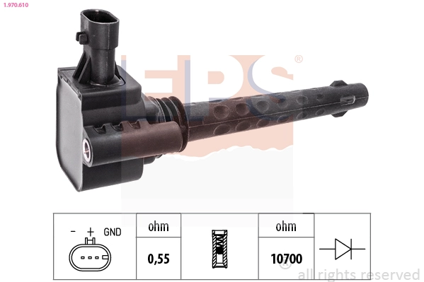 Катушка зажигания made in italy - oe equivalent EPS 1.970.610