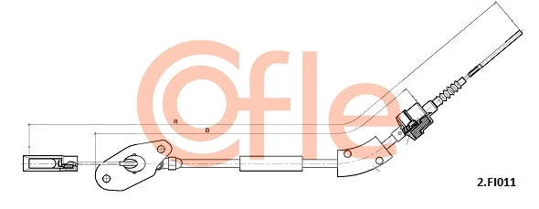 Трос управление сцеплением COFLE 92.2.FI011