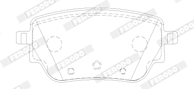 Комплект тормозных колодок дисковый тормоз premier eco friction FERODO FDB5183