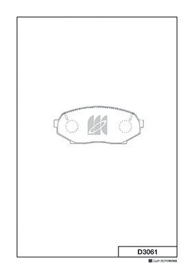 Комплект тормозных колодок дисковый тормоз MK KASHIYAMA D3061