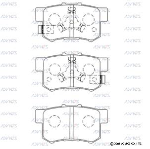 Комплект тормозных колодок дисковый тормоз ADVICS SN598P