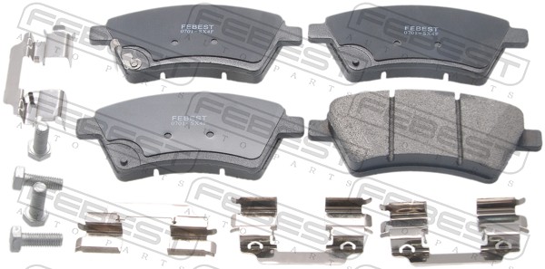 Комплект тормозных колодок дисковый тормоз FEBEST 0701-SX4F
