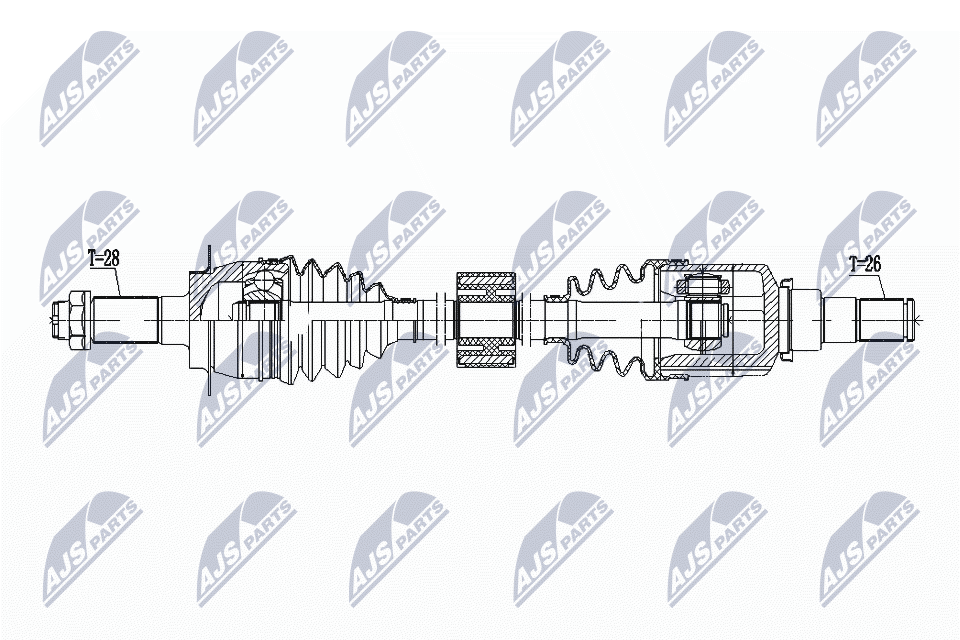 Приводной вал NTY NPW-SU-060