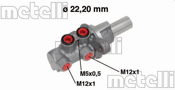 Главный тормозной цилиндр METELLI 05-0686