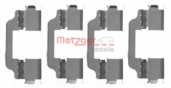 Комплектующие колодки дискового тормоза greenparts METZGER 109-1707