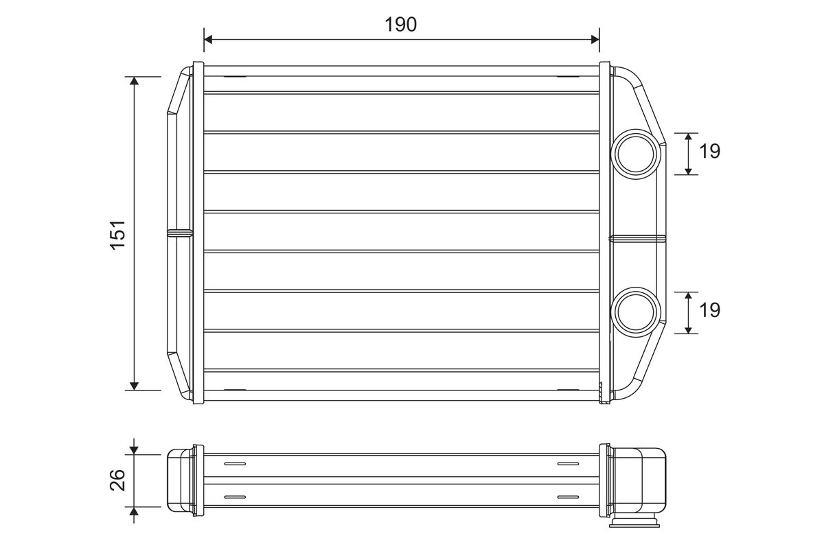 Теплообменник отопление салона VALEO 811622