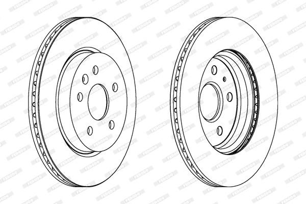 Тормозной диск premier FERODO DDF1805C