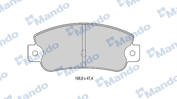 Комплект тормозных колодок дисковый тормоз MANDO MBF015072