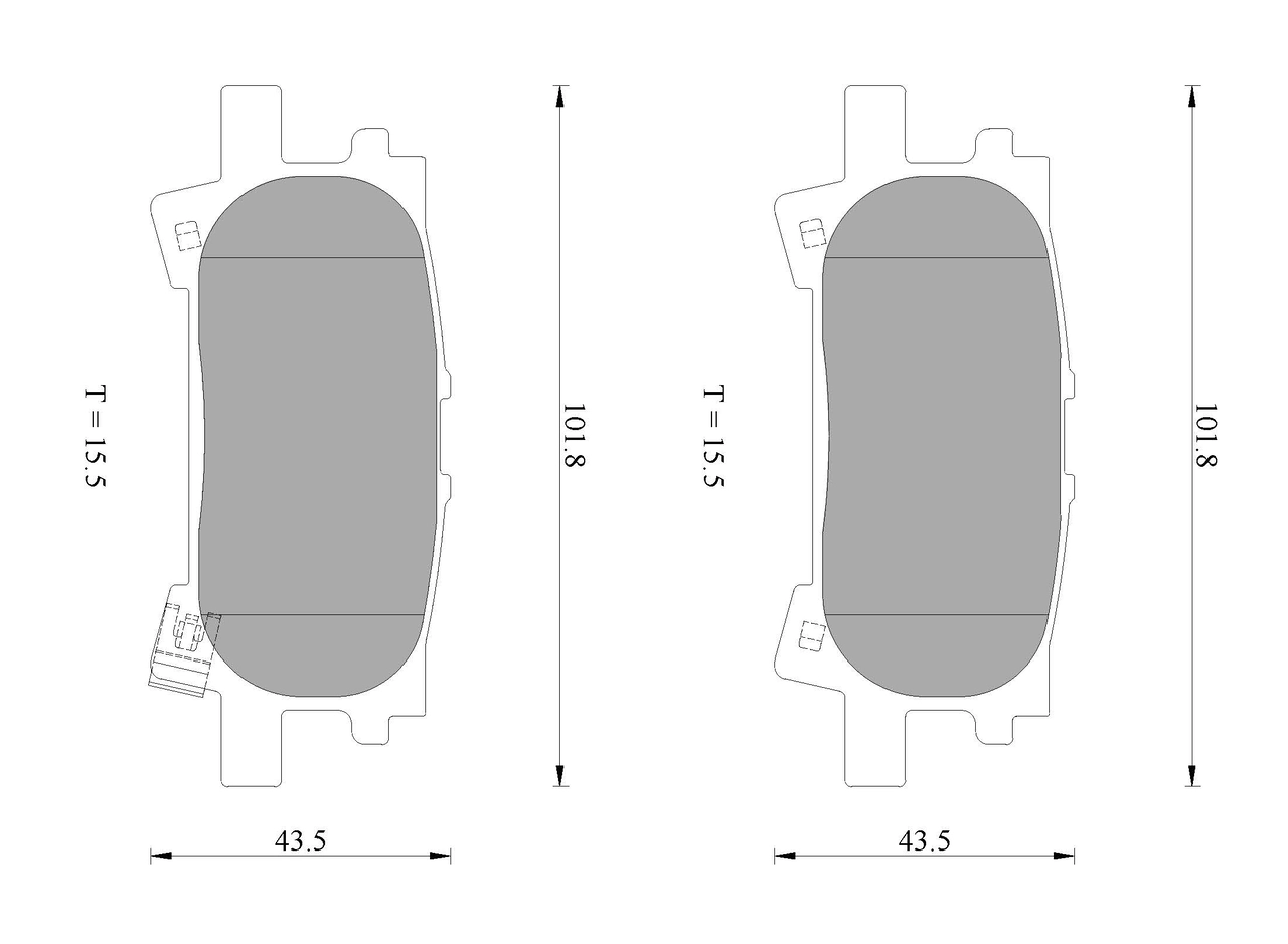 Комплект тормозных колодок дисковый тормоз BOSCH 0 986 AB2 260