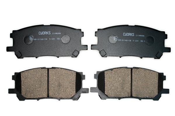 Комплект тормозных колодок дисковый тормоз CWORKS C11NR0006