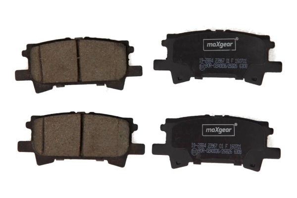 Комплект тормозных колодок дисковый тормоз MAXGEAR 19-2884