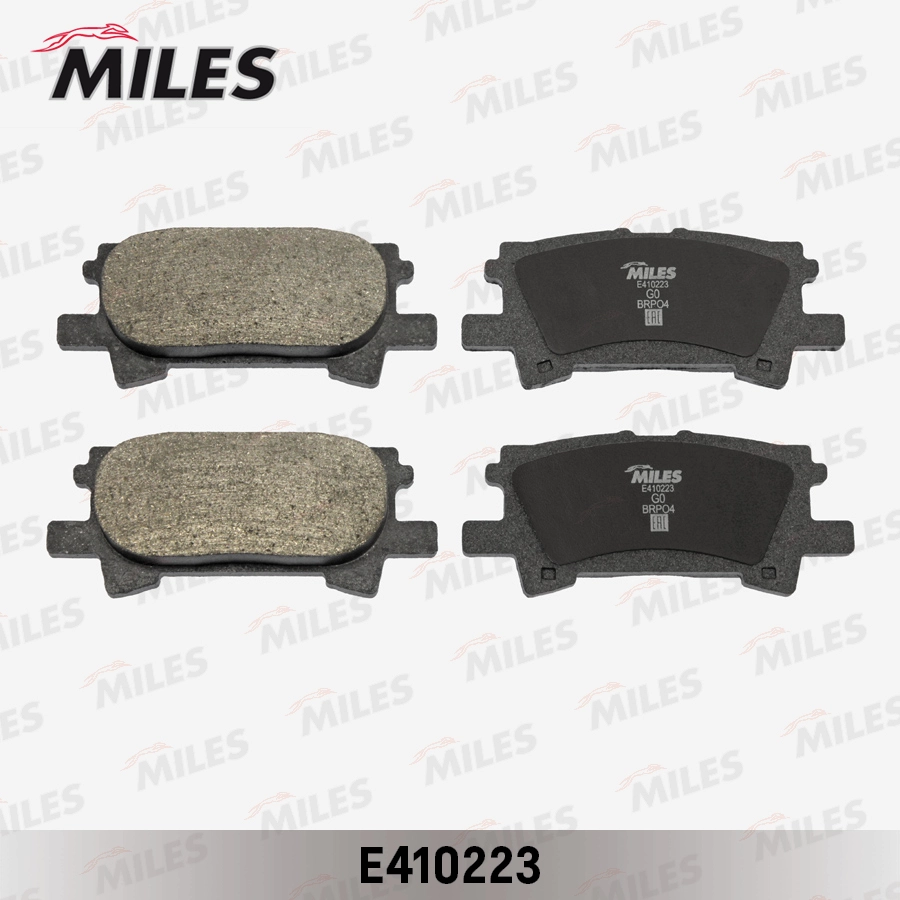 Комплект тормозных колодок дисковый тормоз MILES E410223