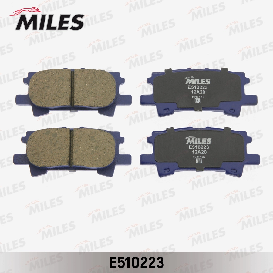 Комплект тормозных колодок дисковый тормоз MILES E510223