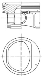 Поршень KOLBENSCHMIDT 41754600