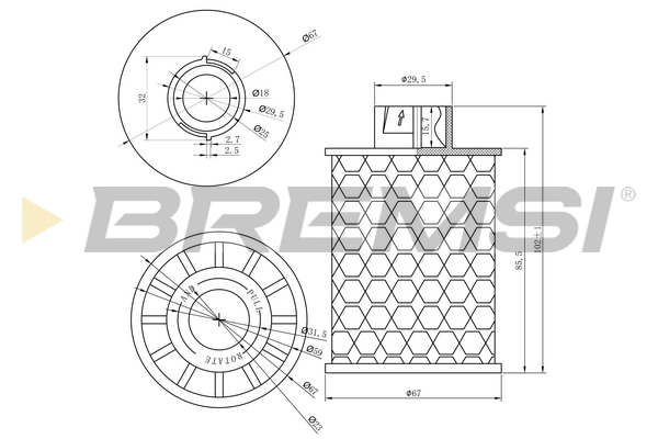 Топливный фильтр BREMSI FE0150
