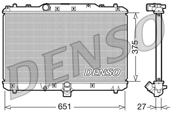 Радиатор охлаждение двигателя DENSO DRM47022
