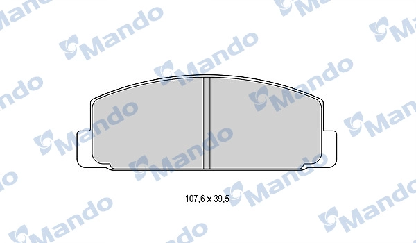 Комплект тормозных колодок дисковый тормоз MANDO MBF015627