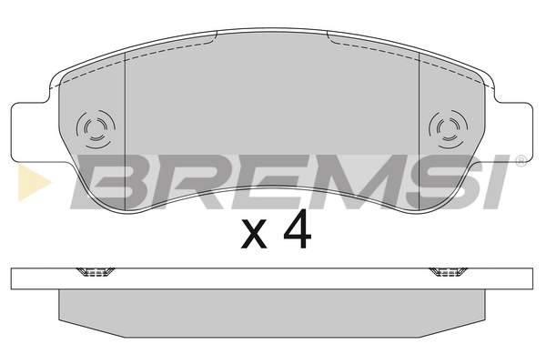 Комплект тормозных колодок дисковый тормоз BREMSI BP3286