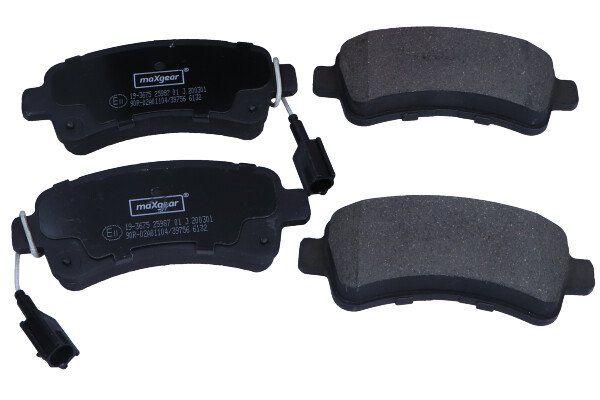 Комплект тормозных колодок дисковый тормоз MAXGEAR 19-3675
