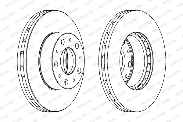 Тормозной диск premier FERODO DDF1800C