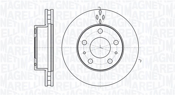 Тормозной диск MAGNETI MARELLI 361302040538