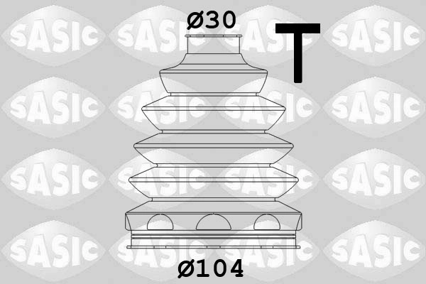 Комплект пыльника приводной вал SASIC 1900028