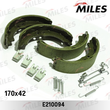 Комплект тормозных колодок стояночная тормозная система MILES E210094