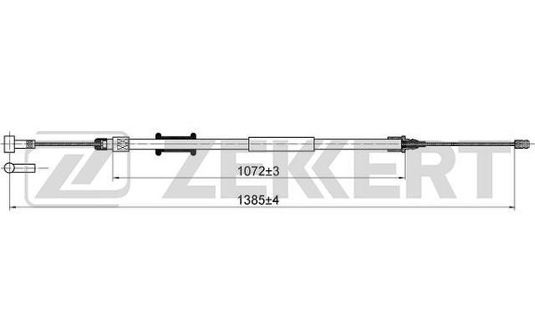 Тросик cтояночный тормоз ZEKKERT BZ-1021